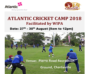 Atlantic WIPA in the Community Cricket Camp