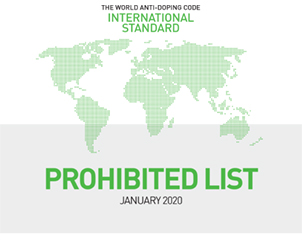 The WADA Prohibited List 2020